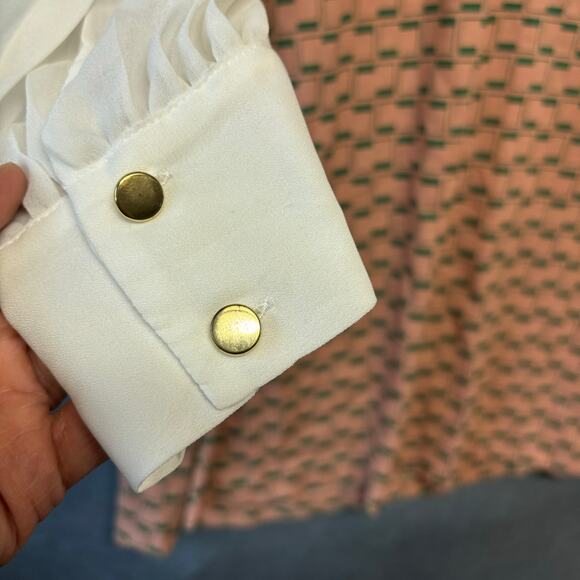 3.1 Phillip Lim Dress Womens 8 Sheer Sleeve Cottagecore Goblincore Flowy Pockets - Picture 5 of 9